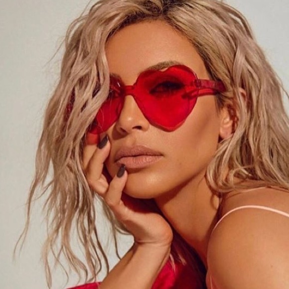 Heart Shape Rimless Sunglasses - Picture 6 of 6